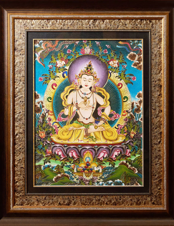 Vajrasattva Filigree Cloisonné Thangka