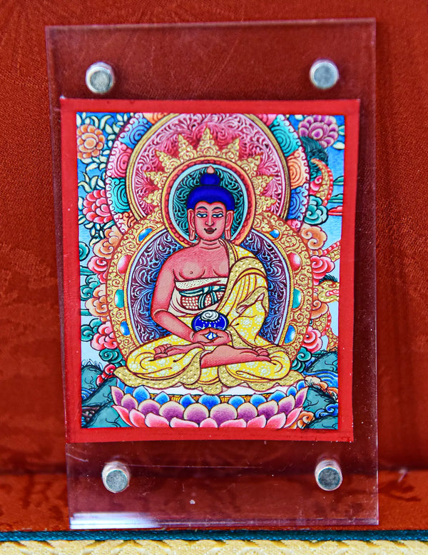 Amitabha Buddha Thangka/ Pendant/ Locket/ Necklace/ Portable/ GauBOX/ Buddha amulet/ Carry-on/ Travel friendly