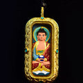 Amitabha Buddha TsaTsa Thangka Pendant