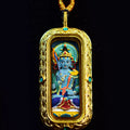 Akasagarbha buddha TsaTsa Thangka Pendant