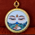 Samantabhadra Buddha Eye Thangka Pendant Classic Round