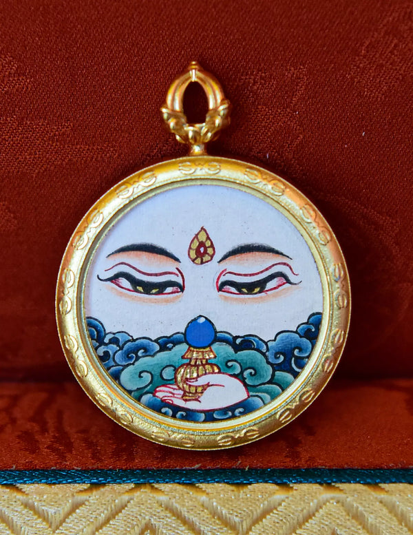 Samantabhadra buddha Eye Thangka/ Pendant/ Locket/ Necklace/ Portable/ GauBOX/ Buddha amulet/ Carry-on/ Travel friendly